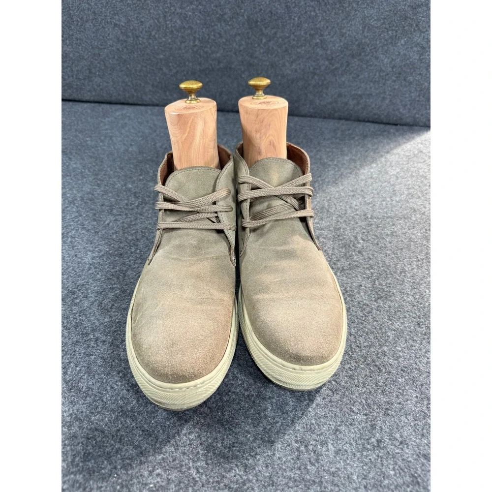 Mens Suede Chukka Boots‎ Desert Boots Made in Italy Size 44 Taupe Lace Up